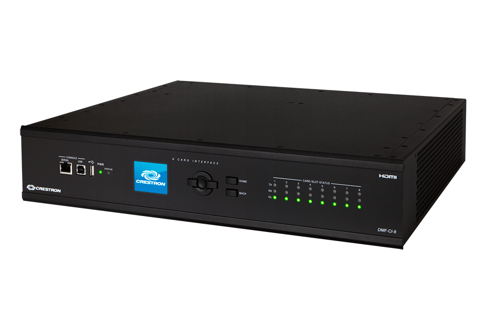 Crestron DMF-CI-8 DigitalMedia-kaartbehuizing met 8 sleuven voor DM-NVX-C en DMCF