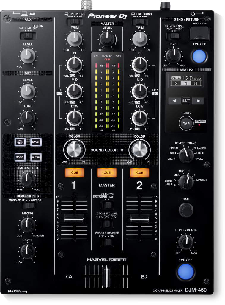 Pioneer DJ DJM-450 2 Channel Effects Mixer