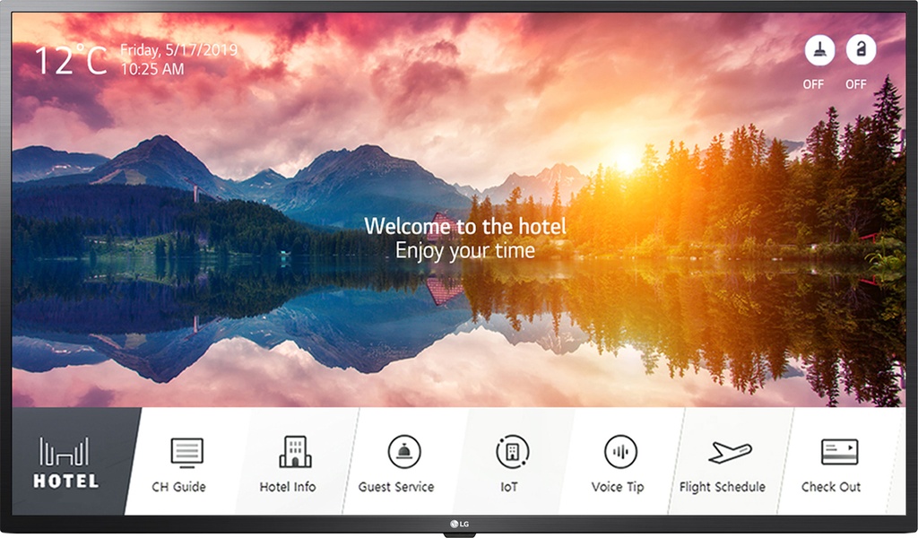 LG 43US662H Hotel TV 43" LED   IP/ DVB-T/C / RF Ultra HD (EX Demo)