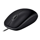 Logitech B110 Silent Wired Mouse 1000DPI Black