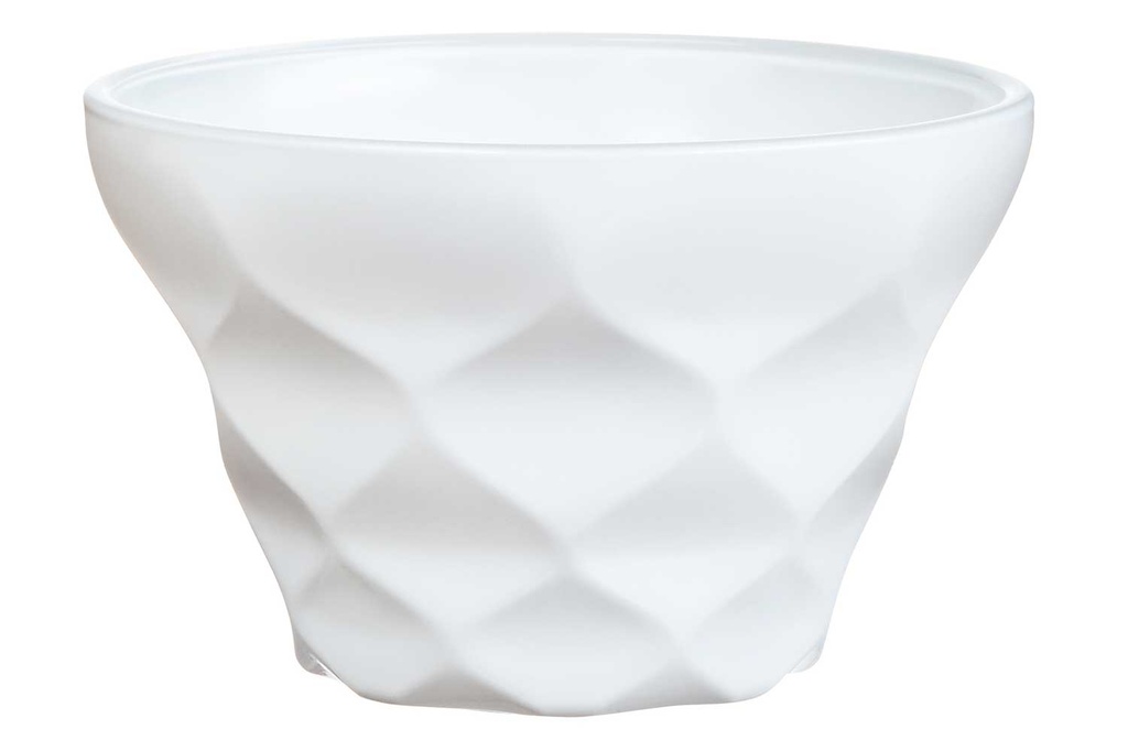 Luminarc P0902 Ijscoupe Iced Diamant 10(Ø)x6.2cm 20cl Glas Wit