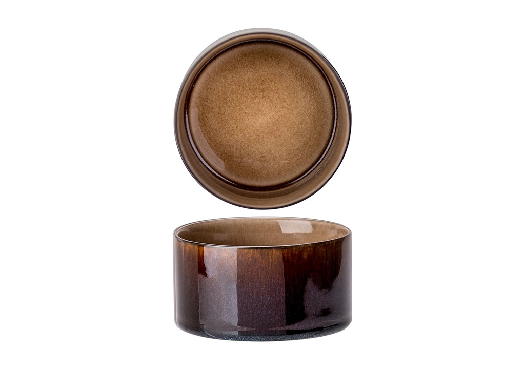 Cosy & Trendy 5950111 Kommetje Quintana 11(Ø)x6cm 40cl Amber