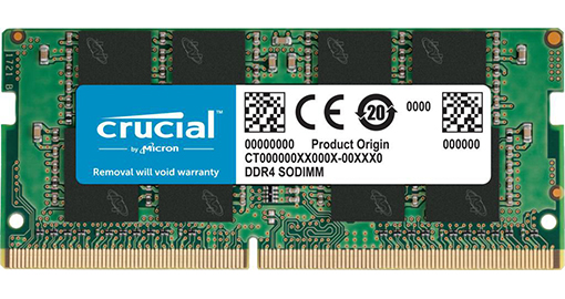 Crucial geheugen 16GB SODIMM DDR4-3200 CT16G4SFRA32A