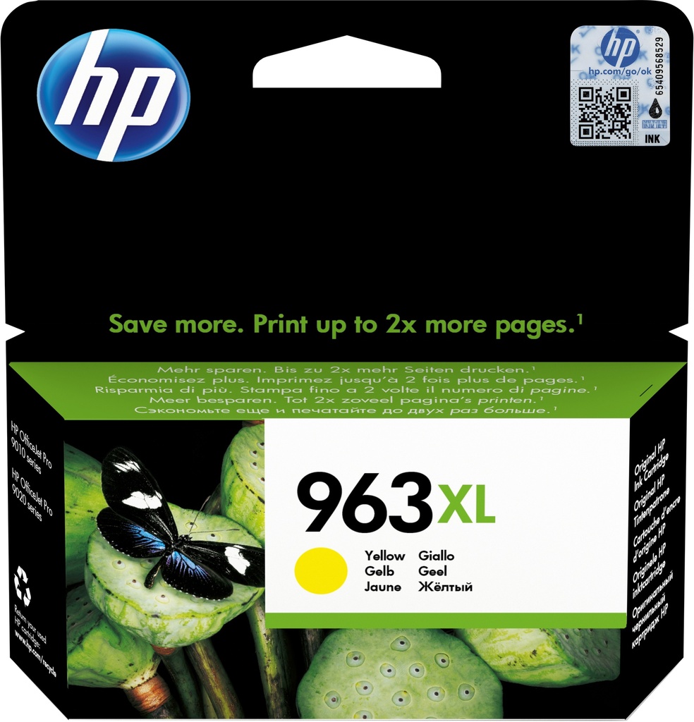 HP inkt patroon 963XL High Yield Geel - 3JA29AE#BGX