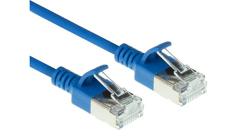 Câble ACT U/FTP 1m LSZH CAT6A Snagless Bleu - DC7601