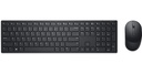 Ensemble clavier et souris Dell noir Azerty sans fil - KM5221WBKB-BEL