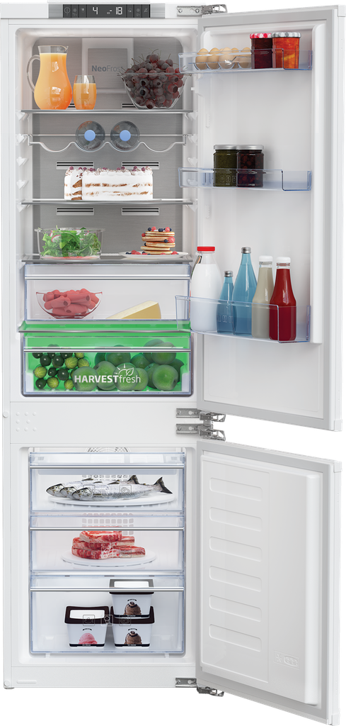 Beko BCNA275E4FN Inbouw Koel/Vries-combi 177.5cm 254l 224kWh/jaar Wit