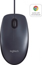Logitech 910-003357 Wired Mouse B100 800DPI 3 Buttons Black