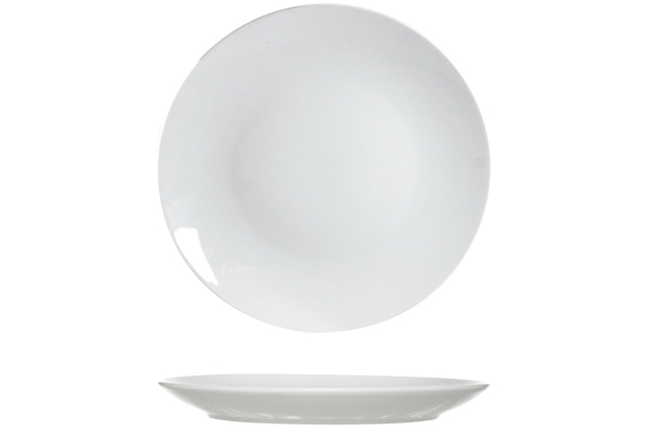 Cosy & Trendy 5903469 Diep Bord Circulo 23(Ø)x3.5cm Porselein Wit