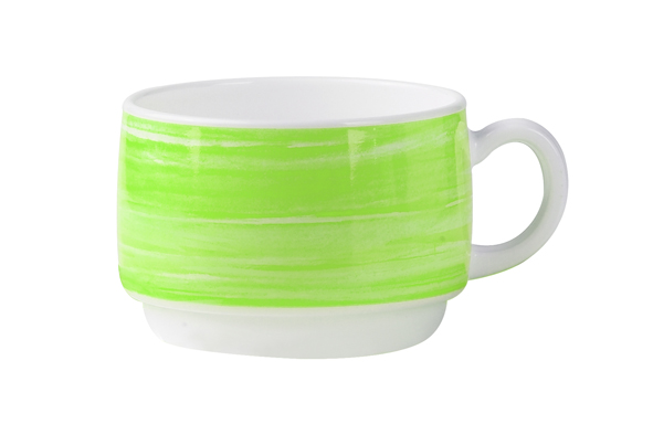 Arcoroc 45670 Tas Brush 8.1(Ø)x5.8cm 19cl Glas Wit/groen