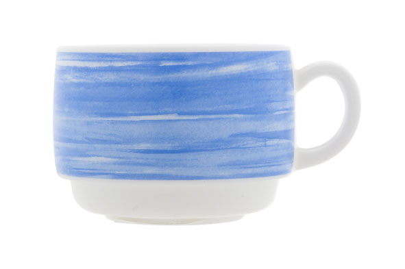 Arcoroc 45740 Tas Brush 8.1(Ø)x5.8cm 19cl Glas Wit/blauw