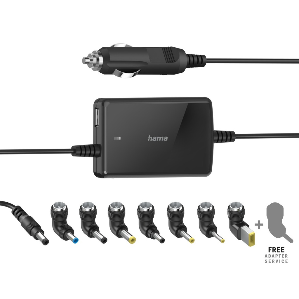 Hama 00200008 Universele Auto-notebook Adapter Slim & Light 15, 16,19V/70W