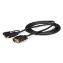 Câble convertisseur actif HDMI vers VGA StarTech HD2VGAMM10 (3 m) noir