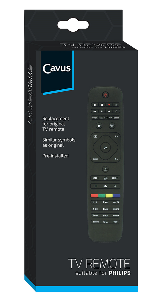 Cavus CRC4 TV Afstandsbediening voor Philips