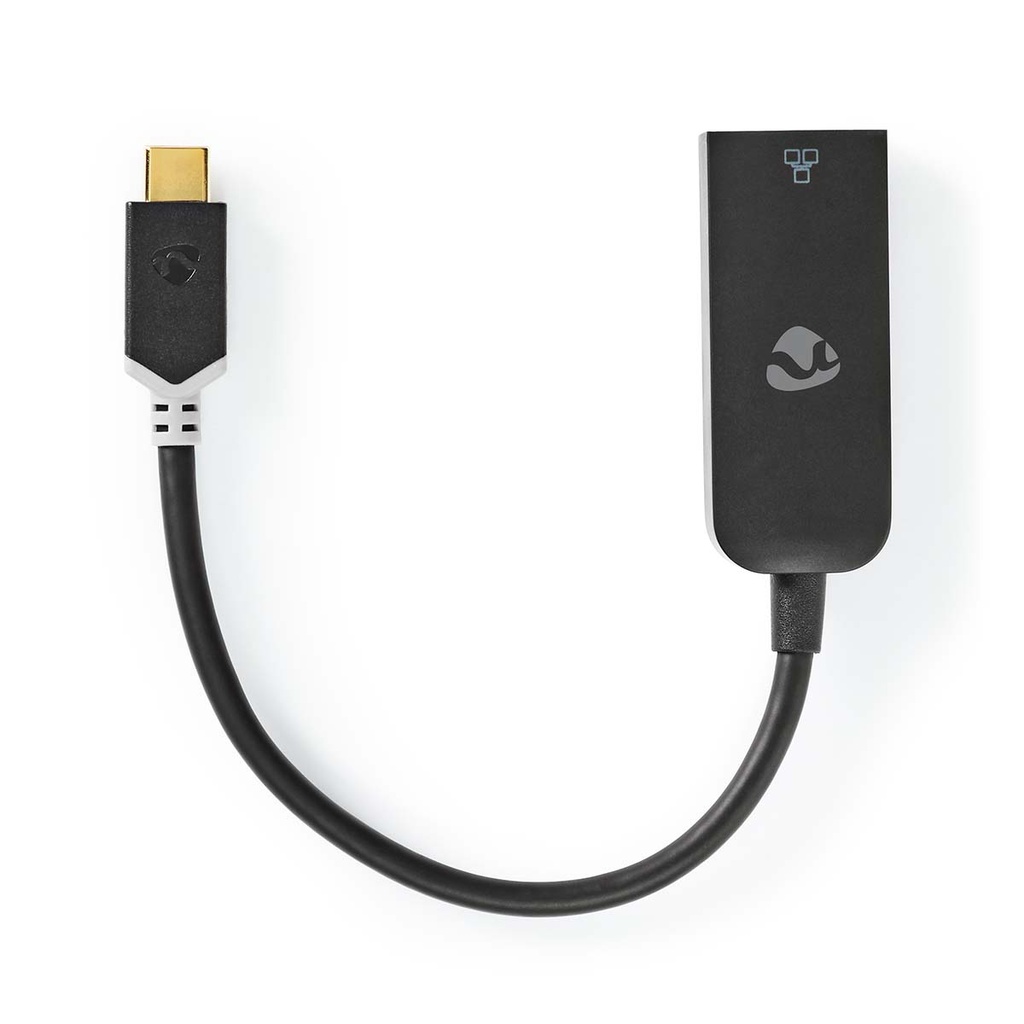 Nedis CCBW64952AT02 USB-C netwerkadapter USB 3.2 gen 1 Zwart