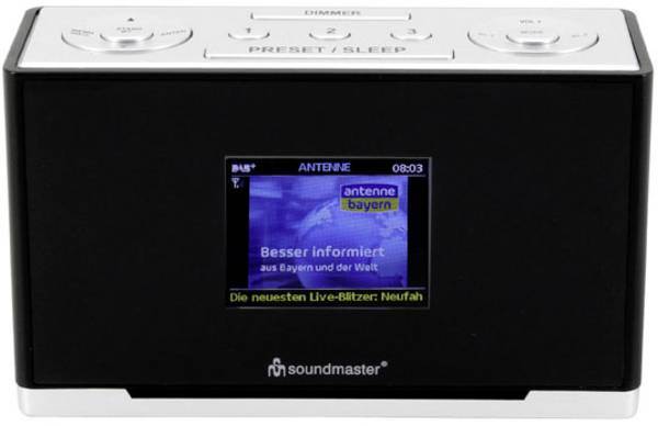 Soundmaster UR240SW Digitale Wekkerradio DAB+/FM Zwart