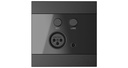ARES5A wall panel - Microphone & line input - 80 x 80 mm - WP205/B