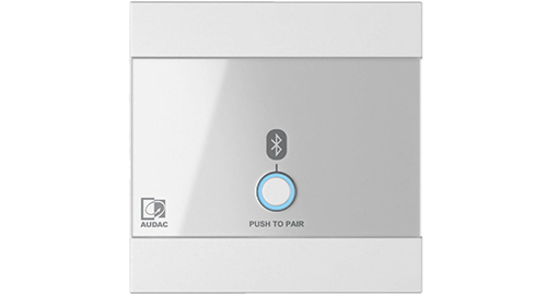 Panneau mural universel - Entrée récepteur Bluetooth - 80 x 80 mm - WP220/W