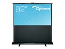 Écran de projection mobile Optoma 92" 16:9 blanc mat - DP-9092MWL
