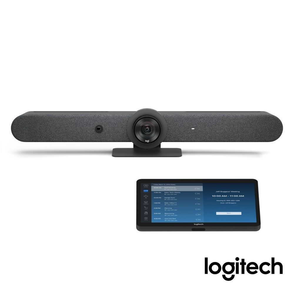 Logitech TAPRBGUNIAPP Videoconfercing kit Rally Bar + Tap Cat5e Black