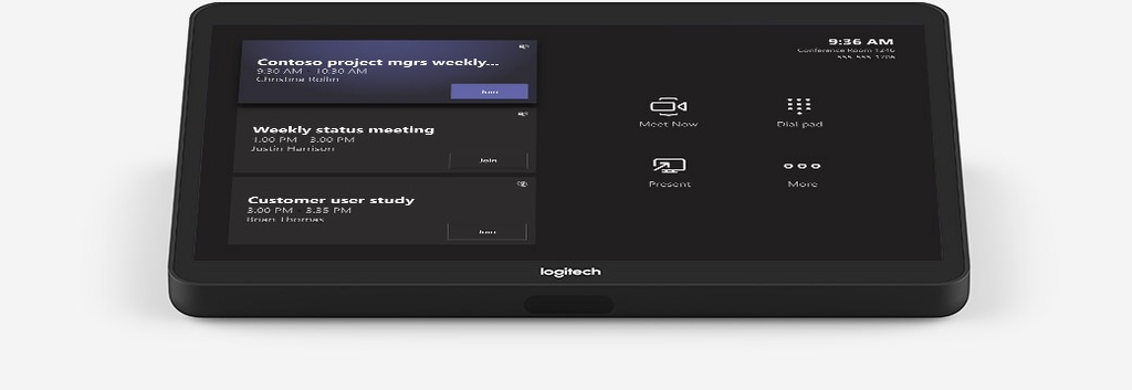 Logitech 952-000085 UC Tap IP 10.1" Touchscreen PoE Zwart