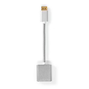 Nedis CCTB37250AL02 Video-Kabel DisplayPort - DVI-D 24+1-Pins Vrouwelijk 1080p@60Hz 20cm Zilver