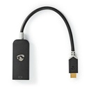 Nedis CCBW64352AT02 USB 3.2 Gen 1 Adapter |USB-C - DisplayPort Vrouwelijk 8K@30Hz 20cm Verguld Zwart