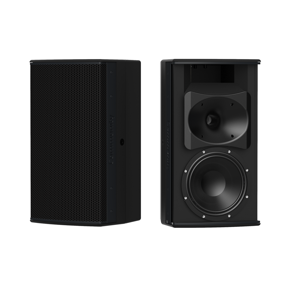 Biamp Community IC6-1082/96B Surface Mount Speaker 90x60° 8" 250W @ 8Ω Black