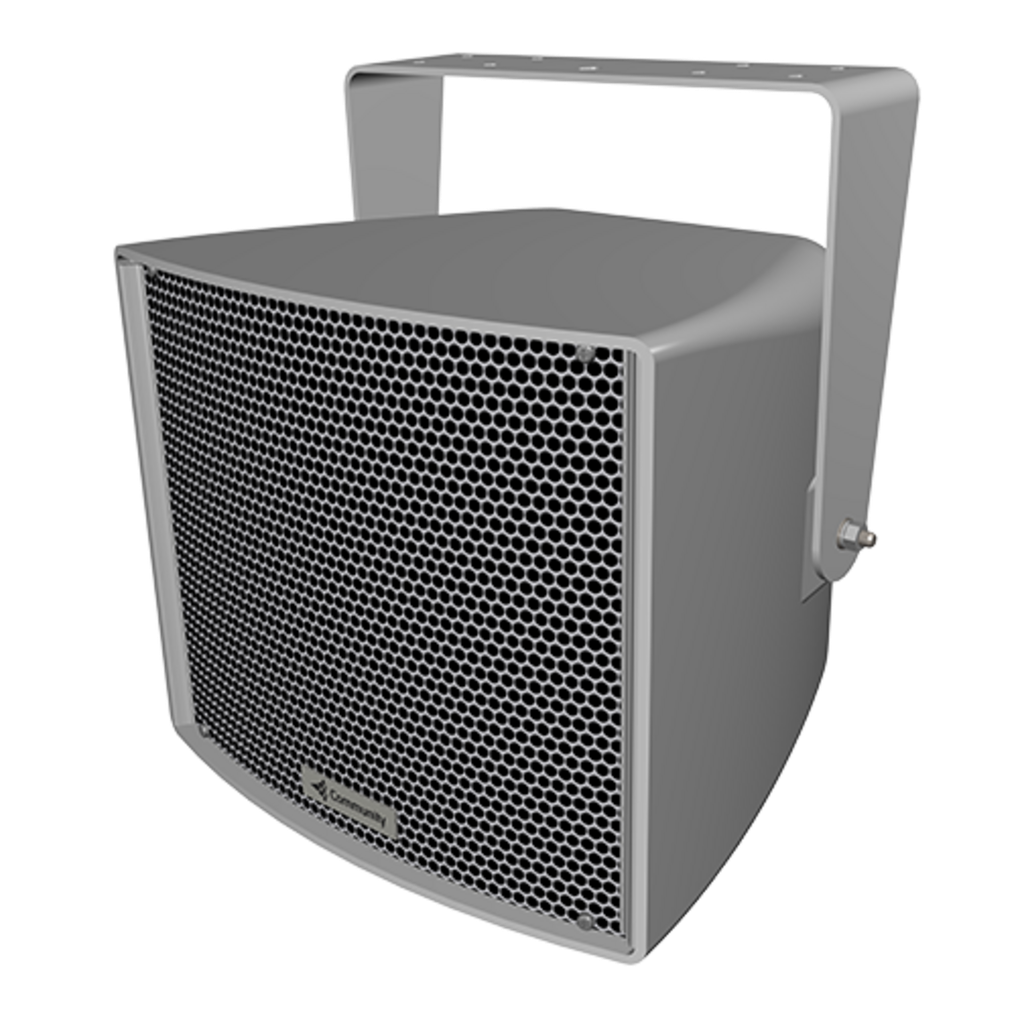 Biamp Community Coaxial Surface Mount Speaker EN54-24 8" 70/100V 400W @ 8Ω Gray - R.35-3896-EN