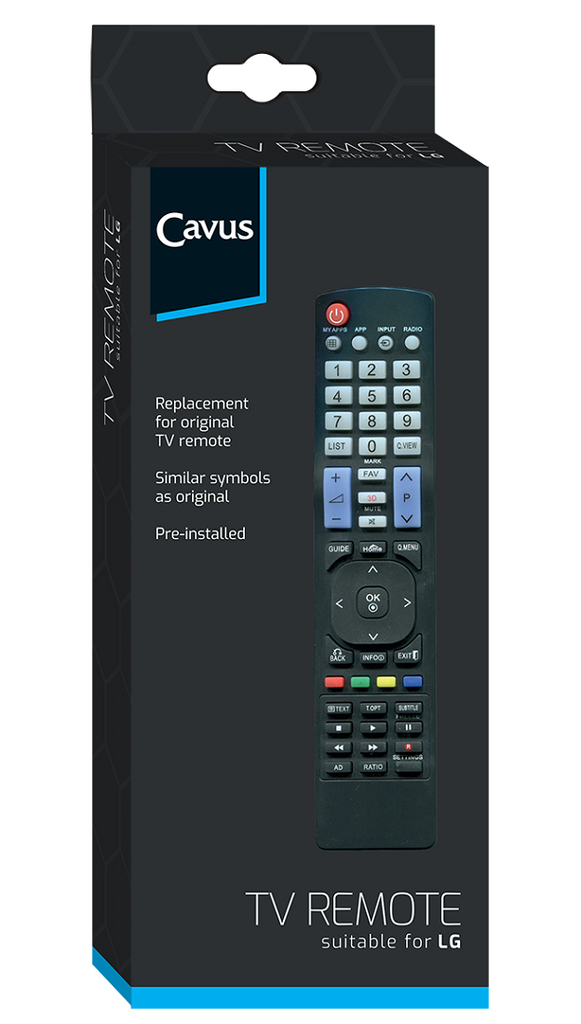 Cavus CRC2 TV Afstandsbediening voor LG