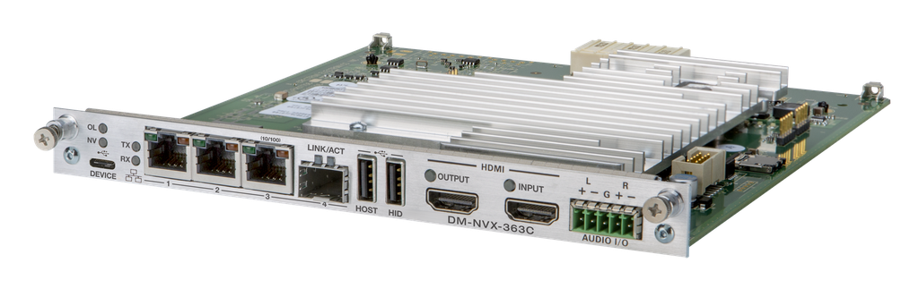 Crestron DM-NVX-363C DM NVX 4K60 4:4:4 HDR Network AV Encoder/Decoder Card Dante Audio