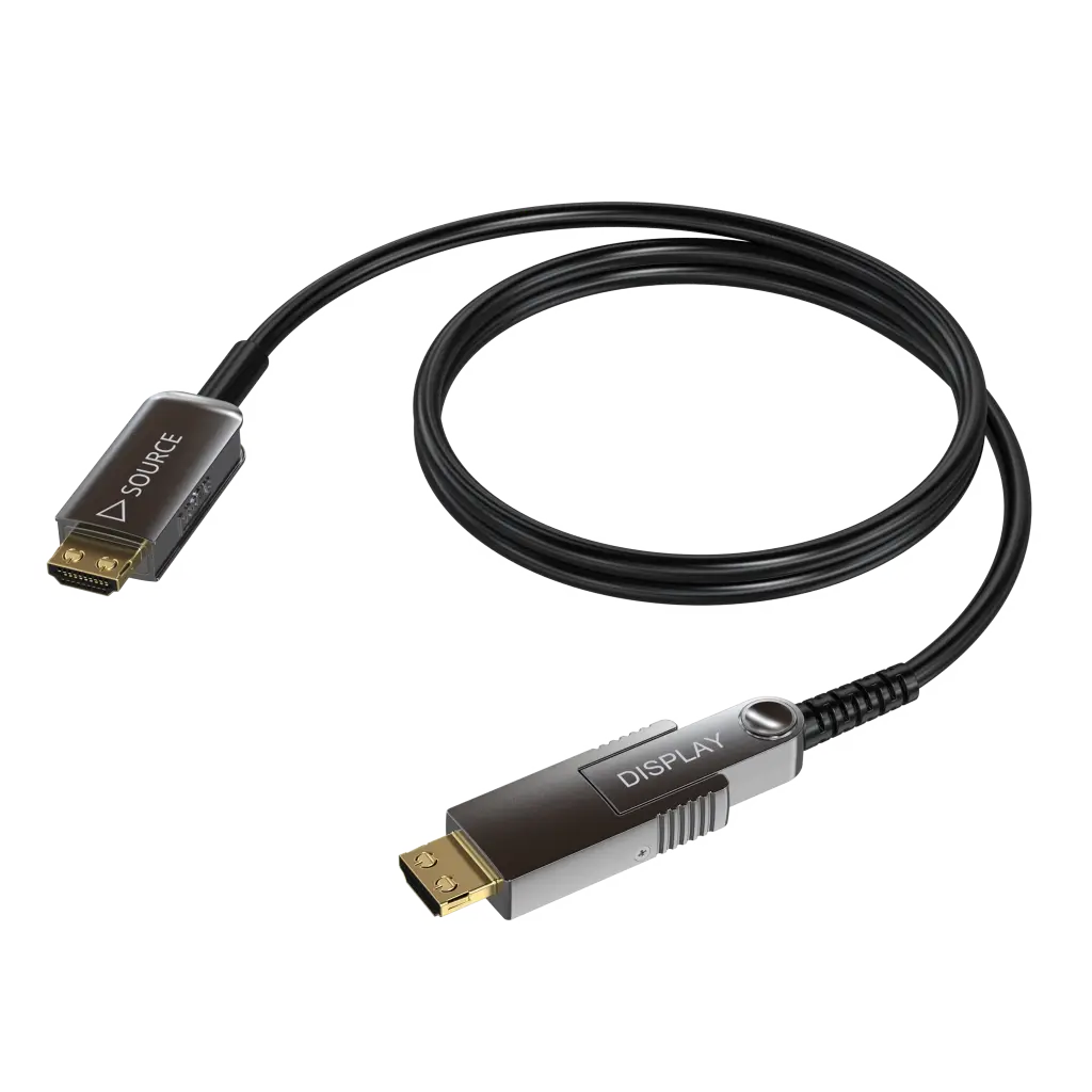 Procab CLV215A/30 HDMi-kabel HDMI - Micro HDMI  Active optical Afneembare connector 30m Zwart