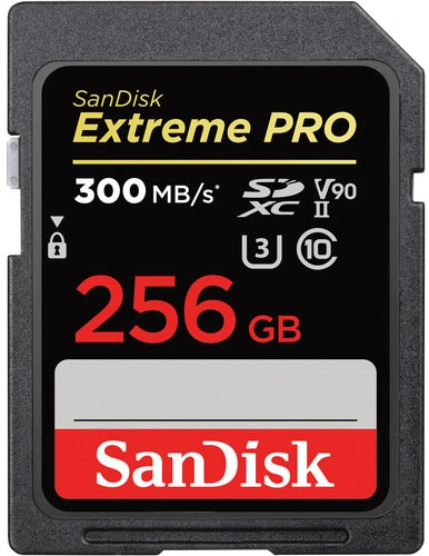 SanDisk Extreme PRO 256GB SDXC Carte memoire 300MB/s