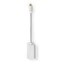 Adaptateur USB 3.2 Gen 1 Nedis CCTB64480AL02 USB-C - DisplayPort / USB-C 4K à 60 Hz 60 W 20 cm Argent