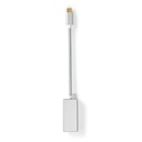 Adaptateur USB 3.2 Gen 1 Nedis CCTB64550AL02 USB-C - Mini DisplayPort femelle 20 cm, plaqué or, argent