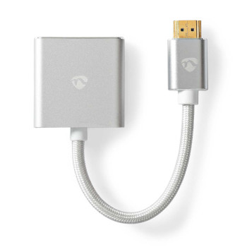 Nedis CCTB34900AL02 VGA-Adapter HDMI - VGA vrouwelijk Verguld Zilver 