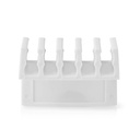 Nedis CMGC21052WT Cable Clip Click & Go 5 Slots 7.1 mm Maximum Cable Thickness White 2 Pieces