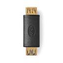 Adaptateur USB 3.2 Gen Nedis CCBW60900AT USB-A femelle - USB-A femelle 5 Gbit/s, plaqué or, noir