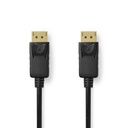 Nedis CCGB37014BK10 DisplayPort Cable 8K@60Hz Gold-plated 1m Black