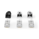 Nedis CCBW89380GY RJ45 Connector Pass Through FTP CAT6a Gold Plated 10 Pieces Gray / White / Black