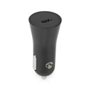 Nedis CCPD20W101BK Autolader 20W 1.67/2.22/3.0A USB-C Automatische Voltage Zwart