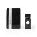Nedis DOORB223CBK Wireless Doorbell Set Mains Power 80 dB 300 IP44 Black