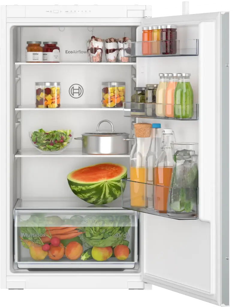 Bosch KIR31NSE0 Built-in Refrigerator Series 2 102.1 cm 165l, Sliding Hinges White