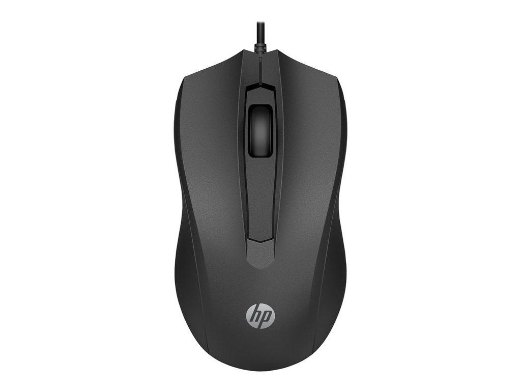 HP 6VY96AA#ABB 100 Wired Mouse Ambidextrous Black 