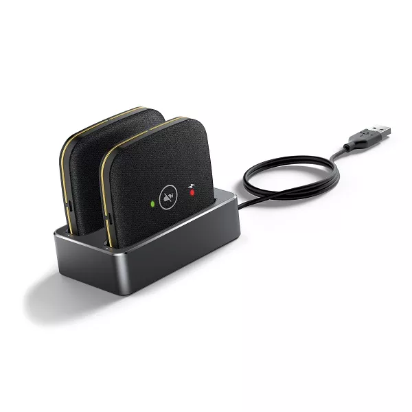 Yealink CPW65-DECT-DUO Tafel Microfoon Draadloos 2st Zwart