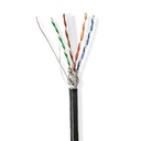 Nedis CCBG8594BK100S Network Cable Roll CAT6 S/FTP 100m Outdoor Black
