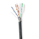 Nedis CCBG8598BK100S Network Cable Roll CAT6 S/FTP Copper 100m Outdoor Black