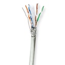 Nedis CCBG8524GY100 Network Cable Roll CAT6 S/FTP 100m Indoor Grey