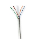 Nedis CCBG8520GY100S Network Cable Roll CAT6 Solid U/UTP 100m Indoor Grey