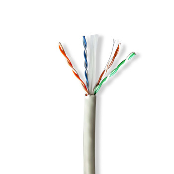 Nedis CCBG8525GY305S Netwerk Kabel Rol CAT6 U/UTP Koper 305m Binnenshuis LSZH Grijs